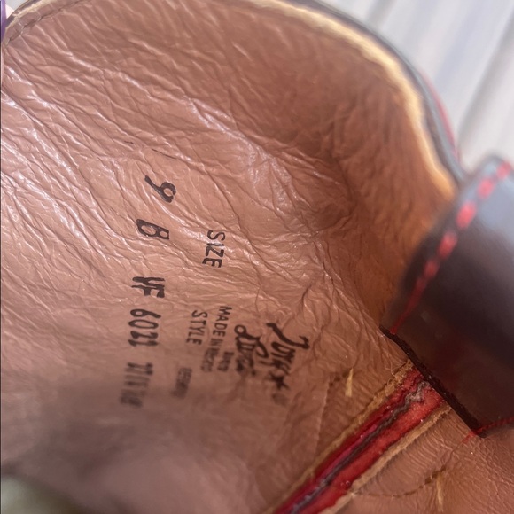 Tony Lama Women’s Red and Brown Leather Cowboy Boots - Picture 8 of 9